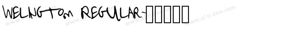 Welingtom Regular字体转换